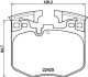 Тормозные колодки (передние) BMW 3 (G20) 18-/5 (G30/F90)/7 (G11/G12) 15- (Brembo) HELLA 8DB355025951 (фото 1)