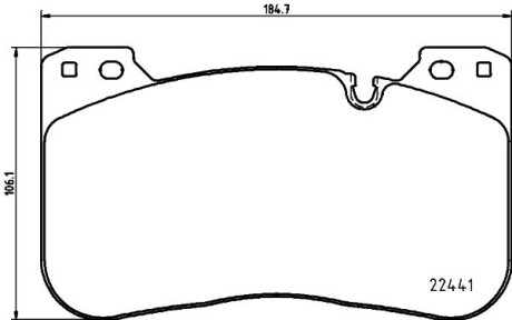 Тормозные колодки (передние) BMW 5 (G30/F90)/X5 (G05/F95)/3 (G20/G80) 17- (Brembo) Q+ HELLA 8DB355025991