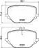 Тормозные колодки (задние) MB S-class (W223) 20- M256 (ZF) Q+ HELLA 8DB355041121 (фото 1)