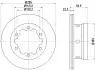 Гальмівний диск заднiй DB Sprinter Series (W906)/Sprinter Series (W903)/Sprinter Series (W904)/LT (95-06) HELLA 8DD 355 105-811 (фото 4)