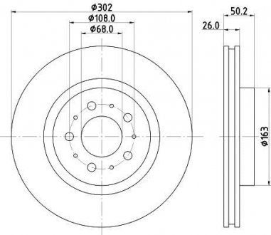 Тормозной диск HELLA 8DD355106131 (фото 1)