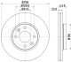 Тормозной диск пер. Clio/Kangoo/Lodgy/Captur/Dokker/Zoe/Lodgy/Citan W415 12- (PRO) HELLA 8DD355118-491 (фото 4)