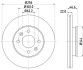 Диск гальмівний 54647PRO HELLA 8DD355119011 (фото 4)