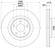 Диск гальмівний передній Nissan X-Trail Renault Koleos II 1.6-2.0D 04.14- HELLA 8DD355125341 (фото 4)