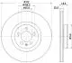 PRO VW гальмівний диск передн. POLO VI 17- HELLA 8DD 355 132-011 (фото 4)