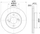 PRO SUZUKI гальмівний диск передн. IGNIS III 1.2 16- HELLA 8DD 355 132-381 (фото 4)
