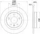 PRO OPEL диск гальм. задн. INSIGNIA 17- HELLA 8DD 355 132-631 (фото 4)