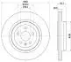 PRO TESLA гальм. диск задн. MODEL S 14-, MODEL X 16- HELLA 8DD 355 132-901 (фото 4)