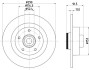 Диск гальмівний (задній) Renault Megane/ Scenic 1.5/1.6dCi 16- (290x11) PRO HELLA 8DD355133241 (фото 1)