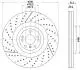 Диск тормозной (передний) MB GL-class (X166)/M-class (W166) 12-15/GLE (W166) 15- (390x36) PRO+ HELLA 8DD355134711 (фото 4)