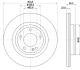 PRO HIGH CARBON DB Гальмівний диск задн. W463 19- HELLA 8DD 355 135-171 (фото 1)