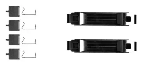 AUDI К-т установчий передн. гальм. колодок A4 B9, A5, A6 C8 HELLA 8DZ 355 205-681