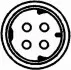 Расходомер воздуха (4 конт.) BMW 3(E36)/5(E39) 95-01 HELLA 8ET009142-061 (фото 2)