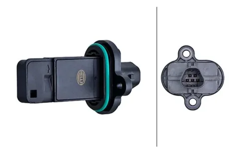 Витратомір повітря (5 pin, картрідж) CHEVROLET AVEO, CRUZE, ORLANDO, TRAX, VOLT, OPEL ADAM, AMPERA, ASTRA J, ASTRA J GTC, ASTRA K, CASCADA, CORSA D, CORSA D/HATCHBACK, CORSA E 1.0-2.0D 08.06- HELLA 8ET358166541 (фото 1)