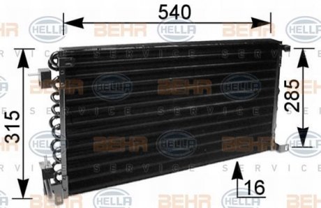 Конденсер кондиціонера HELLA 8FC 351 036-041