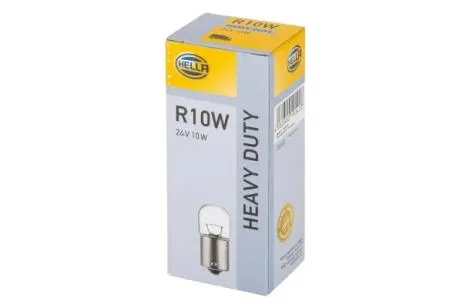 Автолампа Behr Heavy Duty R10W BA15s 10 W прозрачная HELLA 8GA002071251