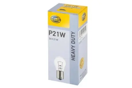 Автолампа Behr Heavy Duty P21W BAY15s 21 W прозрачная HELLA 8GA002073241