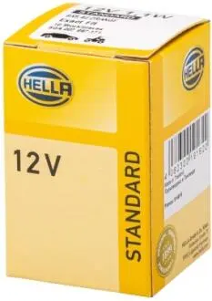 Лампа розжарювання, 12V 1,1W BX8,4d помаранчевий HELLA 8GA007997171