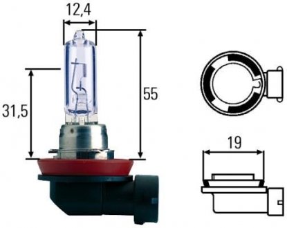 Фонарь накаливания, основная фара HELLA 8GH008357181