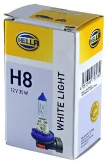 Лампа розжарюванняm White Light H8 12V 35W 4200K HELLA 8GH223498141