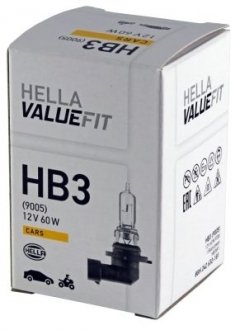 Лампа VALUEFIT HB3 12V 60W P20d HELLA 8GH242632181