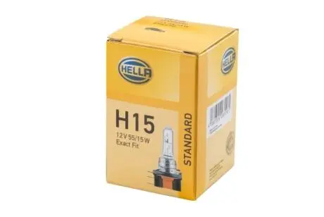 Лампа накаливания, H15, 55/15W 12V HELLA 8GJ168119001