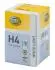 Лампа накаливания, H4 12V 60/55W P43t, WL 4200K White Light HELLA 8GJ223498121 (фото 1)