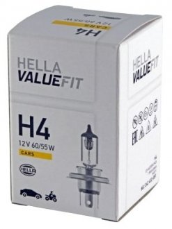Лампа VALUEFIT H4 12V 60/55W P43t HELLA 8GJ242632081