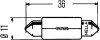 Лампа розжарювання HEAVY DUTY C5W 24V 5W SV 8,58 HELLA 8GM002092241 (фото 2)