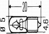 Лампа розжарювання, W1,2W 24V 1,2W W 2 x 4,6d HELLA 8GP002095241 (фото 2)