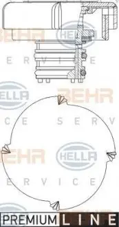 Крышка бачка системы охлаждения HELLA 8MY376743451