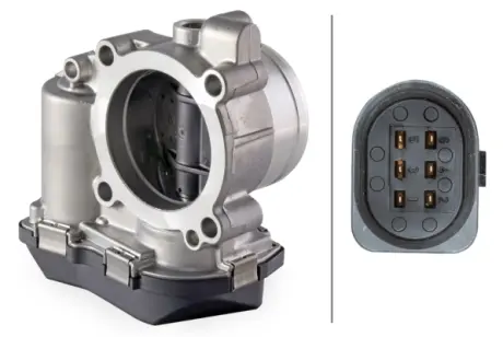 Дроссельная заслонка 2.0FSI 16V VW PASSAT B6 05-10, Golf V 03-09, Jetta V 05-10, Golf Plus 05-14 HELLA 8UK007623-391