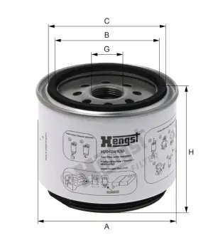 Фільтр палива HENGST FILTER H7045WK30