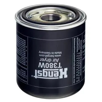 Картридж осушувача повітря (M41x2мм, правосторонній, сепаратор, з ущільненням, сріблястий) MERCEDES ACTROS MP4 / MP5, ANTOS, AROCS, ATEGO 3, CITARO (O 530), CONECTO (O 345) 05.99- HENGST FILTER T380W