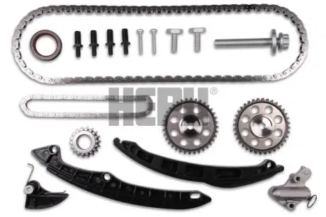 Комплект цепи ГРМ VW Golf V/Polo 1.4TSI 03- (z=130) HEPU 21-0466