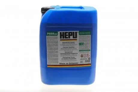 Антифриз (зеленый) G11 (20L) (1:1= -38°) HEPU P999-GRN-020