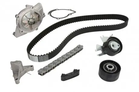 Комплект ГРМ + насос Fiat Scudo/Citroen Jumpy 2.0HDI/D Multijet 07- (116x25)(+ цепь разпредвал)) HEPU PK08010XT