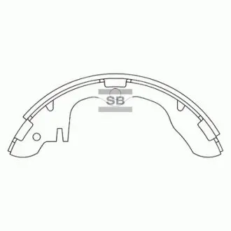 КОЛОДКИ ТОРМ ЗАДН БАРАБАН Hi-Q (SANGSIN) SA019