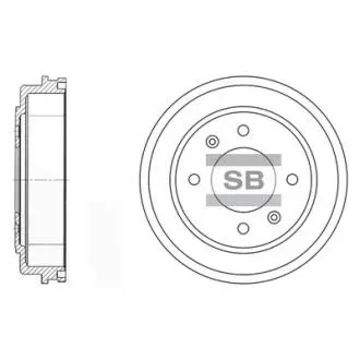 Тормозной барабан Hi-Q (SANGSIN) SD1039