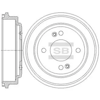 Тормозной барабан Hi-Q (SANGSIN) SD1078