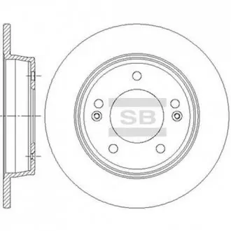 Шт. Тормозной диск Hi-Q (SANGSIN) SD1085