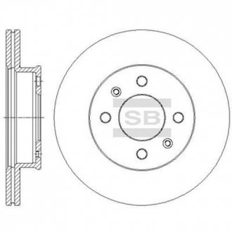 Шт. Тормозной диск Hi-Q (SANGSIN) SD1090 (фото 1)