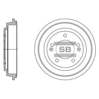 Шт. Тормозной барабан Hi-Q (SANGSIN) SD1130