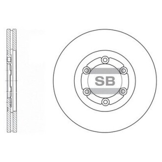 Диск гальмівний Hi-Q (SANGSIN) SD2008