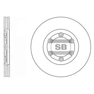 Диск тормозной Hi-Q (SANGSIN) SD2008