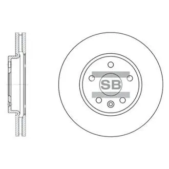 Тормозной диск передний Hi-Q (SANGSIN) SD3031