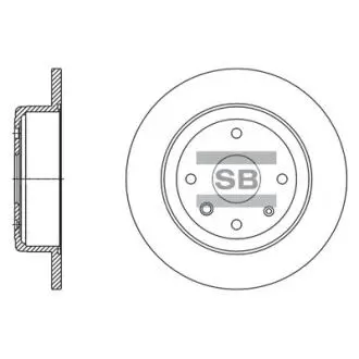 Тормозной диск Hi-Q (SANGSIN) SD3058