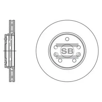 Тормозной диск передний Hi-Q (SANGSIN) SD3062
