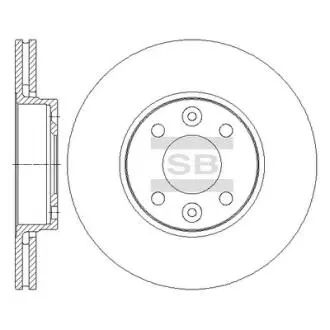 Диск гальмівний Hi-Q (SANGSIN) SD3067