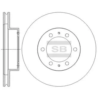 Тормозной диск передний Hi-Q (SANGSIN) SD4030